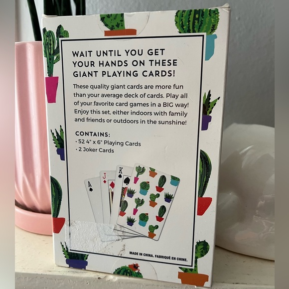 NIB: Succulent Playing Cards - Picture 2 of 2